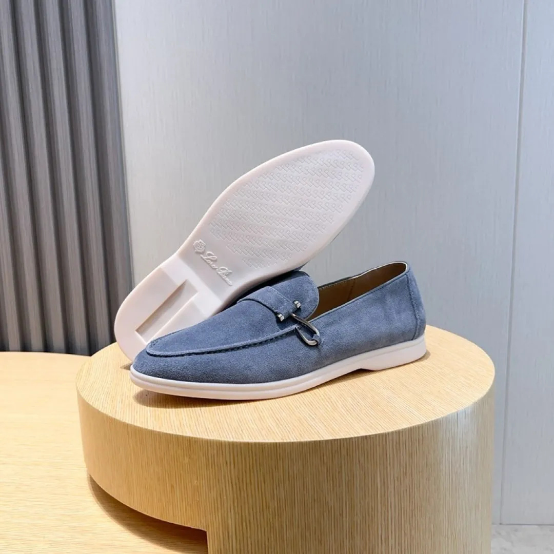 Men's Men's Shoes💰Men's Shoes💰440💰[loro piana] Couple's Style - The new moccasins are made of water-repellent treated suede uppers with rubber soles, a classic. The complex craftsmanship and meticulous structure make the shoes light and soft, allowing you to walk comfortably and freely. Perfect for wearing at the beach or out in the water during the summer. Women’s size: 35-40 Men’s size: 38-45
